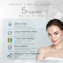 Load image into Gallery viewer, LumaPro | Pro LED Skin Care Light Therapy 7 Color Modes Facial Body Light Treatment Anti Aging Acne Spot Removal Skin Rejuvenation Toning Tightening Fine Lines Blue Red Yellow Desktop Lamp