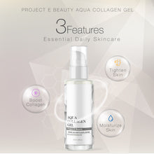 Load image into Gallery viewer, Project E Beauty Aqua Collagen Gel | Natural Organic Skin Care Vitamin C Facial Eye Anti Aging Fine Lines Wrinkles Lifting Tightening Plumping Firming Serum Lotion Ion Gel Treatment 50ml 1.7oz
