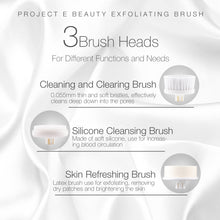 Load image into Gallery viewer, Electric Facial Cleanser Set | 360° Rotating Deep Cleansing Brush Battery Powered Portable Face Cleanser Travel Cleansing Brush Set with 3 Peeling Exfoliating Brush Heads For Men & Women Use