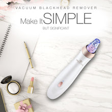 Load image into Gallery viewer, Vacuum+ Blackhead Removal Therapy | Ultrastrong Suction Facial Acne Whitehead Pimple Pore Nose Skin Peeling Shrink Pores Skin Tightening Extractor Cleanser Device USB Rechargeable 5 Treatment Heads