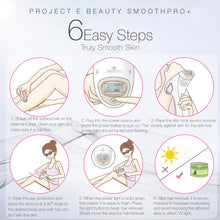 Load image into Gallery viewer, Project E Beauty SmoothPro+ IPL Hair Removal Device | FDA Cleared Laser Hair Removal for Women and Men 300,000 Flashes Permanent Painless Facial &amp; Body Professional Hair Removal Treatment Home Use
