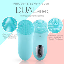 Load image into Gallery viewer, CLEO+ Sonic Facial Cleanser | Waterproof Silicon Deep Cleansing Exfoliating Brush USB Rechargeable Wireless Portable Face Cleanser Travel Lift Firm Skin Care Treatment Device Massager
